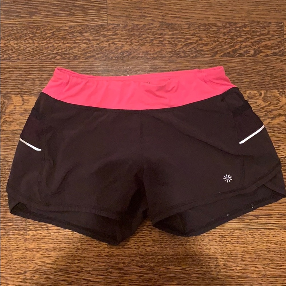 Black athleta girl shorts size 8-10 used condition